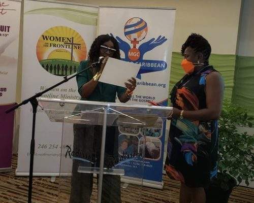 Women on the frontline barbados Makeover winner